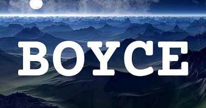 BOYCE英文名字意義