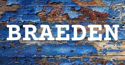BRAEDEN英文名字意義
