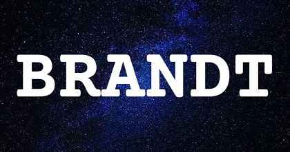 BRANDT英文名字意義