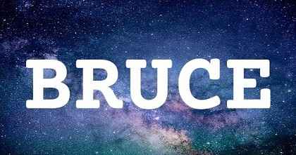 BRUCE英文名字意義