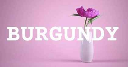 BURGUNDY英文名字意義