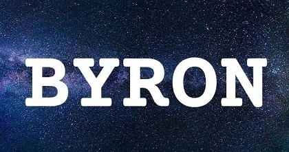 BYRON英文名字意義