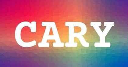 CARY英文名字意義