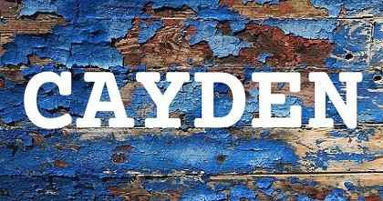 CAYDEN英文名字意義