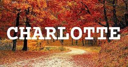 CHARLOTTE英文名字意義