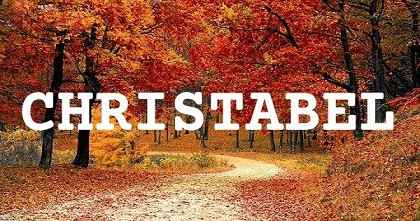 CHRISTABEL英文名字意義
