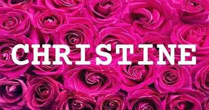 CHRISTINE英文名字意義