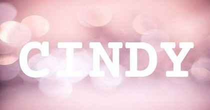 CINDY英文名字意義
