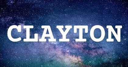 CLAYTON英文名字意義