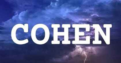 COHEN英文名字意義