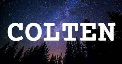 COLTEN英文名字意義
