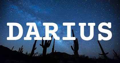 DARIUS英文名字意義