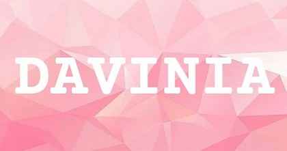 DAVINIA英文名字意義
