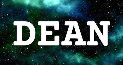 DEAN英文名字意義
