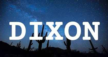 DIXON英文名字意義