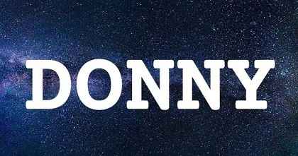 DONNY英文名字意義