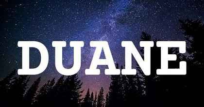 DUANE英文名字意義
