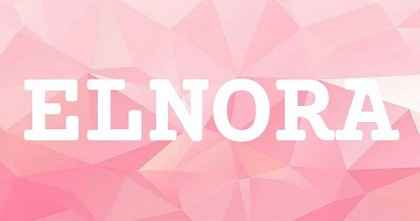 ELNORA英文名字意義