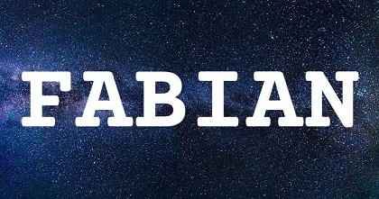 FABIAN英文名字意義