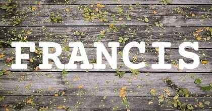 FRANCIS英文名字意義