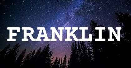 FRANKLIN英文名字意義