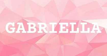 GABRIELLA英文名字意義