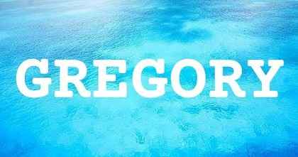 GREGORY英文名字意義