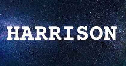 HARRISON英文名字意義