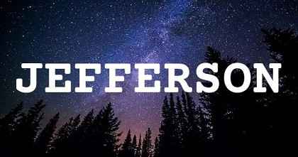 JEFFERSON英文名字意義