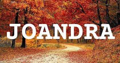 JOANDRA英文名字意義
