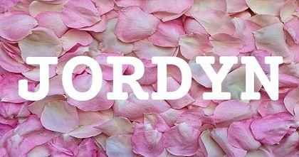 JORDYN英文名字意義