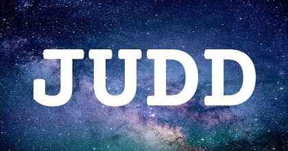 JUDD英文名字意義