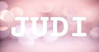 JUDI英文名字意義