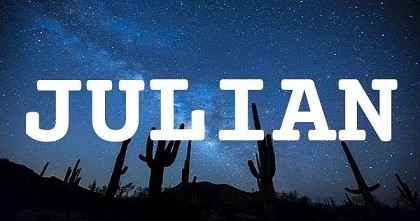 JULIAN英文名字意義