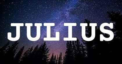 JULIUS英文名字意義