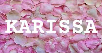 KARISSA英文名字意義