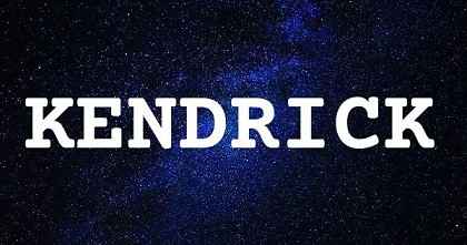 KENDRICK英文名字意義