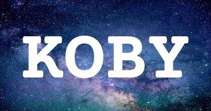 KOBY英文名字意義