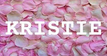KRISTIE英文名字意義