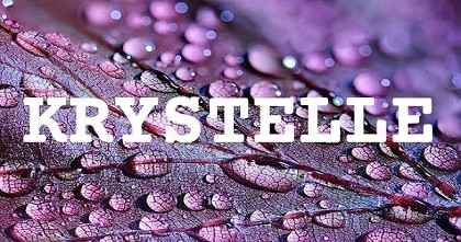 KRYSTELLE英文名字意義