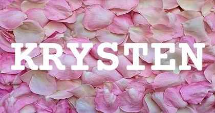 KRYSTEN英文名字意義