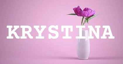 KRYSTINA英文名字意義