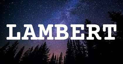 LAMBERT英文名字意義