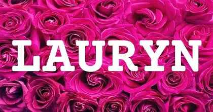 LAURYN英文名字意義