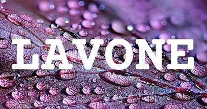 LAVONE英文名字意義