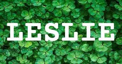 LESLIE英文名字意義
