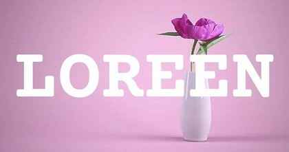 LOREEN英文名字意義
