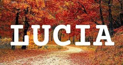 LUCIA英文名字意義