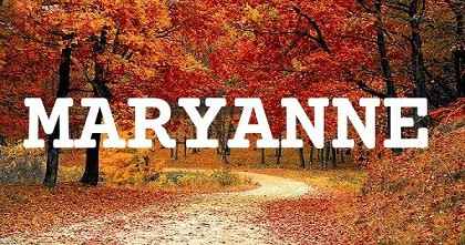 MARYANNE英文名字意義