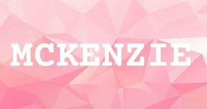 MCKENZIE英文名字意義